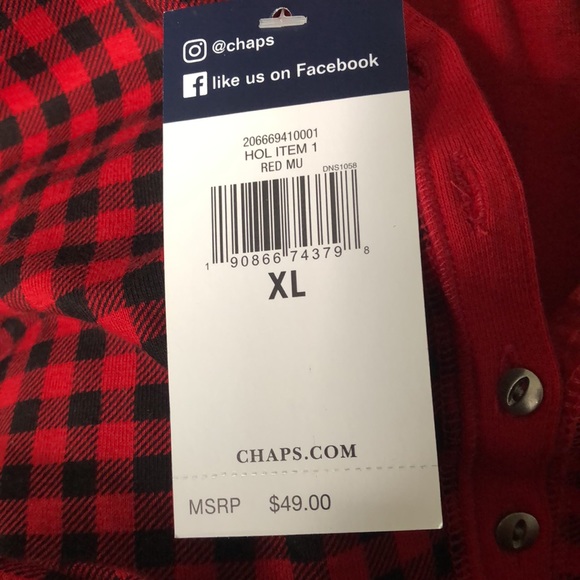Chaps, Size X-Large Long Sleeve Shirt, NWT - Picture 6 of 7